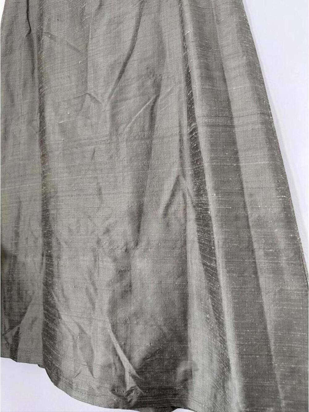 Watters & Watters Silk A-Line Maxi Skirt 8 Sage Green Bridal Formal Occasion - Picture 3 of 7